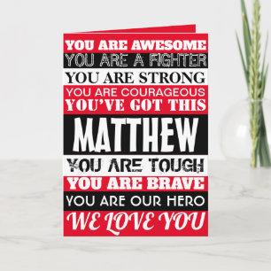 Carte Paroles D'Encouragement Se Bien Bientôt Rouge Mult