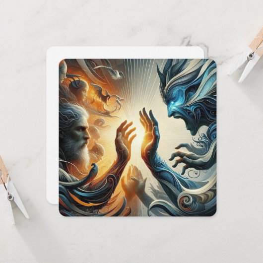 Carte Paroles Douces, Coeurs Calmes (Devant/Arrière en situation)