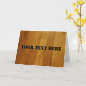 Carte Parquet sur mesure (Fleur jaune)
