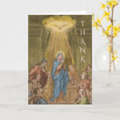 Carte Parrain de confirmation religieuse catholique Pent (Fleur jaune)