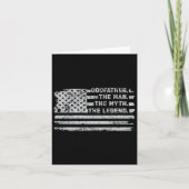 Carte Parrain L'Homme Mythe Légende Fête des pères Améri (Devant)