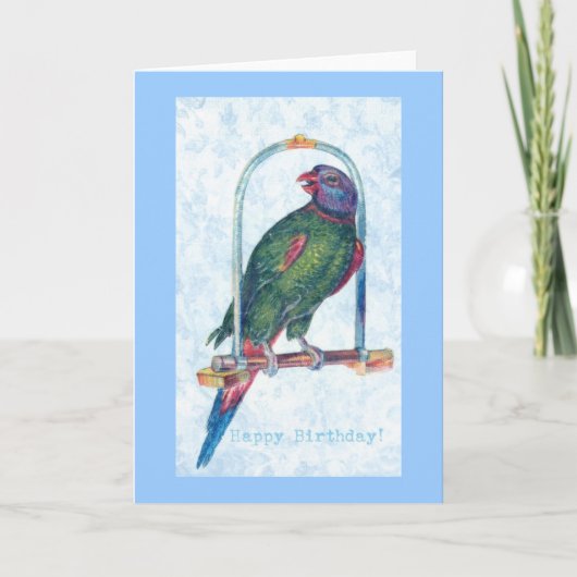 Carte Parrot d'anniversaire (Devant)