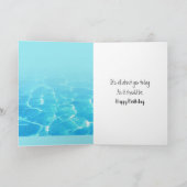 Carte Parrot dans une piscine pour Anniversaire (Intérieur)