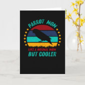 Carte Parrot Mom - Cool Bird Mother Gift (Fleur jaune)