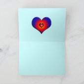 Carte PARROTS HYPER / Fête des pères ARA ROUGE ET BLEU (Intérieur)