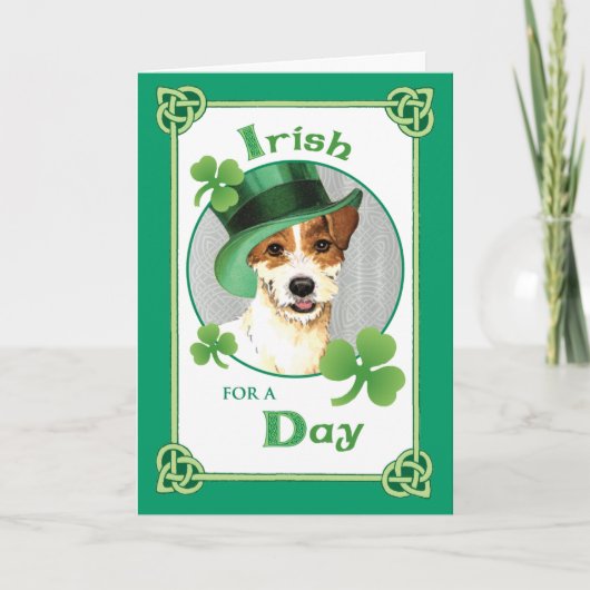 Carte Parson de la Saint Patrick Russell Terrier (Devant)