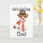 Carte Parson Russell Papa (Fleur jaune)