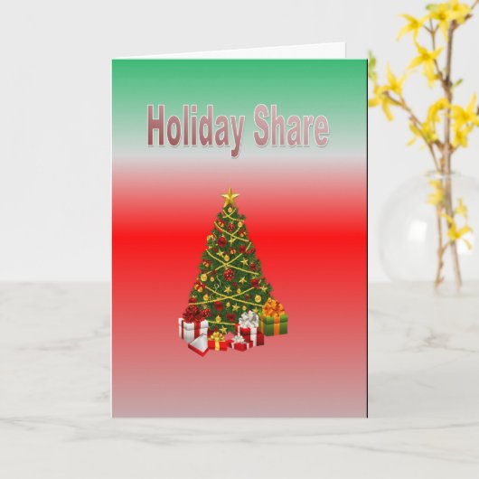 Carte Partage vacances (Fleur jaune)