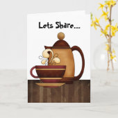 Carte Partageons... (Fleur jaune)