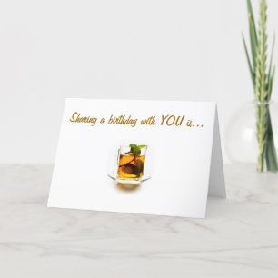 CARTE **PARTAGER LES ANNIVERSAIRES** EST MA TASSE DE THÉ