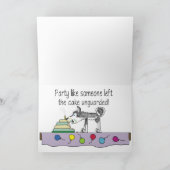 Carte Partagez un anniversaire enroué (Intérieur)