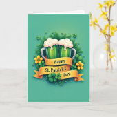 Carte partenaire de la Saint-Patrick (Fleur jaune)