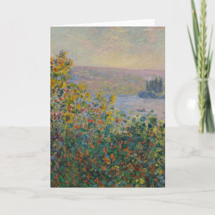 Carte Parterres de fleurs à Vétheuil, paysage impression