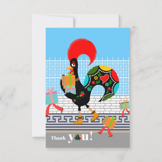 Carte Parti Anniversaire de enfant de la parade de coq p (Devant)