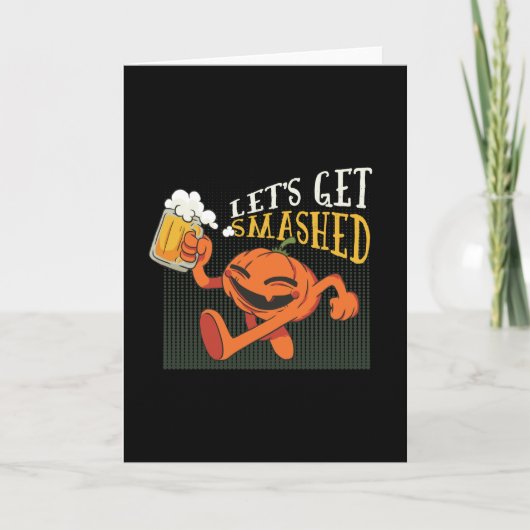 Carte parti citrouille halloween (Devant)