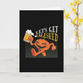 Carte parti citrouille halloween (Fleur jaune)