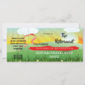 Carte Parti de retraite du Festival Rustique moderne (Devant)