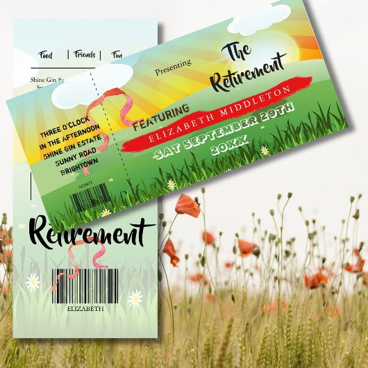 Carte Parti de retraite du Festival Rustique moderne