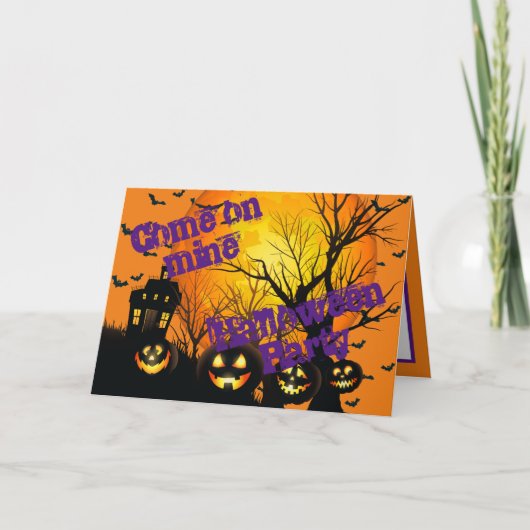 Carte Parti Halloween (Devant)