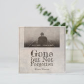 Carte Parti, mais pas oublié - Vintage (Debout devant)