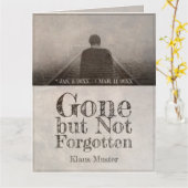 Carte Parti, mais pas oublié - Vintage (Fleur jaune)