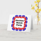 Carte Parti républicain de surveillance des élections (Fleur jaune)