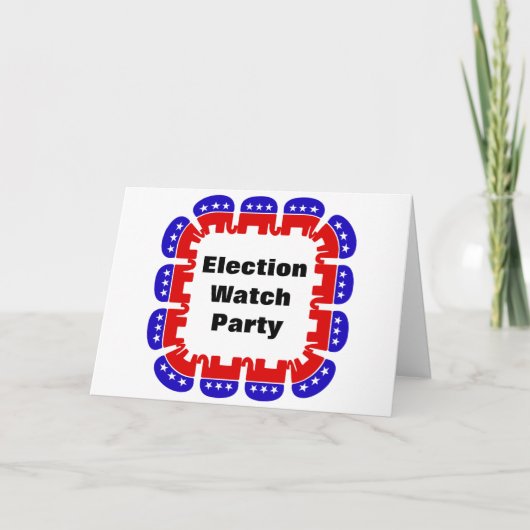 Carte Parti républicain de surveillance des élections (Devant)