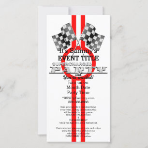 Carte Partie de performance surchargée personnalisée