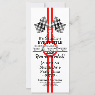 Carte Partie de performance surchargée personnalisée