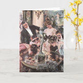 Carte Partie victorienne de Halloween (Fleur jaune)