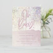 Carte Parties scintillant brillant classe oh bébé! (Debout devant)