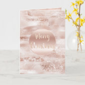 Carte Parties scintillant brillante rose (Fleur jaune)