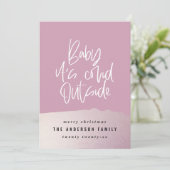 Carte Parties scintillant classe bébé son covid en dehor (Debout devant)