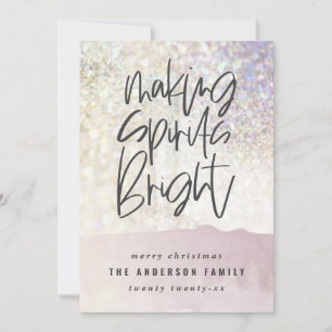 Carte Parties scintillant classe faire des esprits brill