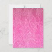 Carte Parties scintillant d'argent rose noir Adulte 75e  (Dos)