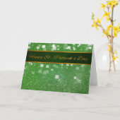 Carte Parties scintillant de la Saint Patrick Shamrock (Fleur jaune)