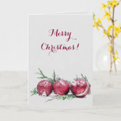 Carte Parties scintillant de Noël Ornements Peinture à l (Fleur jaune)