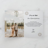 Carte Parties scintillant d'or Diamond Gem 75e anniversa (Intérieur)