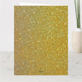 Carte Parties scintillant d'or et Monogramme noir étince (Dos)