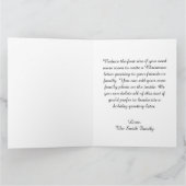 Carte Parties scintillant d'or sur Faux Foil Joyeux Noël (Intérieur)