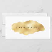 Carte Parties scintillant d'or Swash Bougie Boutique Sal (Dos)