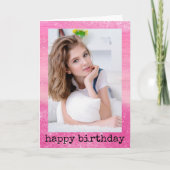 Carte Parties scintillant Dust Ombre Sparkle Pink Photo  (Devant)