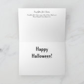 Carte Parties scintillant effrayante Jack o' Lantern (Intérieur)