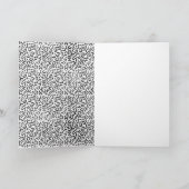 Carte Parties scintillant Empreinte de léopard de Fille (Intérieur)