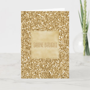 Carte Parties scintillant Gold Glitz