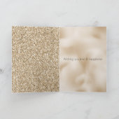 Carte Parties scintillant Gold Luxe Zebra Print Love (Intérieur)