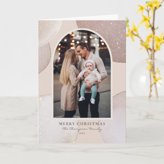 Carte Parties scintillant moderne flush Formes Photo Joy (Fleur jaune)