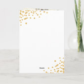 Carte Parties scintillant Or moderne Photo Sweet 16 Anni (Dos)