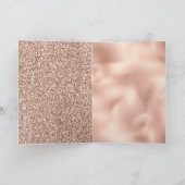 Carte Parties scintillant or Rose Peach (Intérieur)