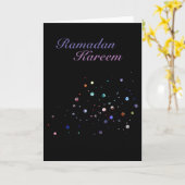 Carte Parties scintillant Ramadan Kareem (Fleur jaune)